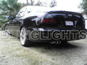 2002 2003 2004 2005 2006 Infiniti Q45 Smoked Taillamps Taillights Tail Lamps Tint Film Overlays 2002 2003 2004 2005 2006 Infiniti Q45 Smoked Taillamps Taillights Tail Lamps Tint Film Overlays