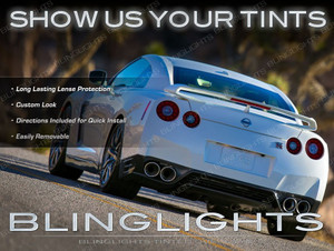 Nissan GT-R Tinted Taillamps Taillights Smoked Overlays Kit Film Protection GTR Nissan GT-R Tinted Taillamps Taillights Smoked Overlays Kit Film Protection GTR