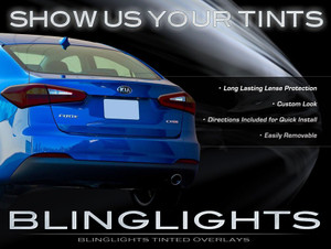 Kia Forte Sedan Tinted Tail Lamp Light Overlays Kit Smoked Taillights Protection Film Kia Forte Sedan Tinted Tail Lamp Light Overlays Kit Smoked Taillights Protection Film