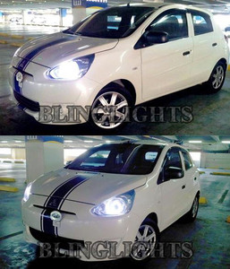 Mitsubishi Mirage HID Simulated Head Light Bulbs Lamp Replacement Upgrade Pair Set Mitsubishi Mirage HID Simulated Head Light Bulbs Lamp Replacement Upgrade Pair Set