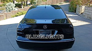 2003 2004 2005 2006 Mercedes E320 Smoked Taillights Taillamps Tail Lights Lamps Tint Film Overlays 2003 2004 2005 2006 Mercedes E320 Smoked Taillights Taillamps Tail Lights Lamps Tint Film Overlays