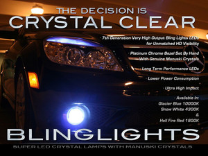 2008 2009 2010 Mercedes C350 Sport Sedan LED Fog Lights Driving Lamps Foglamps Kit Benz C 350 w204