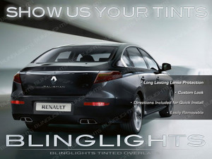 Renault Samsung SM7 Smoked Tail Lamp Light Tint Overlays Kit Protection Film Renault Samsung SM7 Smoked Tail Lamp Light Tint Overlays Kit Protection Film