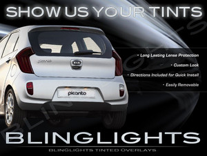 Naza Picanto Tinted Smoked Protection Overlays Film for Taillamps Taillights Tail Lamps Lights Naza Picanto Tinted Smoked Protection Overlays Film for Taillamps Taillights Tail Lamps Lights