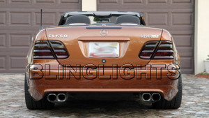 1999 2000 2001 2002 Mercedes-Benz CLK430 Smoked Taillamps Taillights Tail Lamps Tint Film Overlays 1999 2000 2001 2002 Mercedes-Benz CLK430 Smoked Taillamps Taillights Tail Lamps Tint Film Overlays