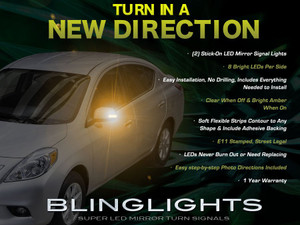 Nissan Versa Tiida LED Side View Mirror Turnsignal Lights Turn Signal Accent Mirrors Signalers Lamps Nissan Versa Tiida LED Side View Mirror Turnsignal Lights Turn Signal Accent Mirrors Signalers Lamps