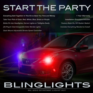 Nissan Tiida Head and Tail Lamps Xenon Strobe Light Kit Nissan Tiida Head and Tail Lamps Xenon Strobe Light Kit