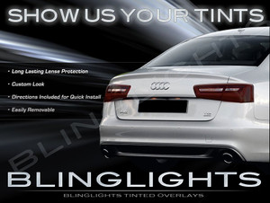 Audi A6 Tinted Smoked Protection Overlays Film for Taillamps Taillights Tail Lamps Lights Tint Smoke Audi A6 Tinted Smoked Protection Overlays Film for Taillamps Taillights Tail Lamps Lights Tint Smoke