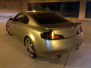 Infiniti G35 Coupe Sedan Tinted Smoked Taillamps Taillights Overlays Film Protection Infiniti G35 Coupe Sedan Tinted Smoked Taillamps Taillights Overlays Film Protection