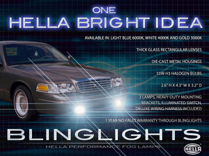 1998-2011 Ford Crown Victoria Xenon Fog Lamps Driving Lights Foglamps Foglights Light Lamp Kit 1998-2011 Ford Crown Victoria Xenon Fog Lamps Driving Lights Foglamps Foglights Light Lamp Kit