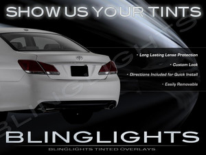 Toyota Avalon Tint Smoke Taillamps Taillights Overlays Film Protection Toyota Avalon Tint Smoke Taillamps Taillights Overlays Film Protection