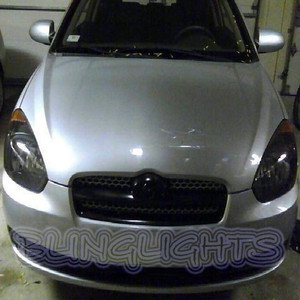 Hyundai Verna Tinted Smoked Headlamp Headlight Overlays Film Protection Hyundai Verna Tinted Smoked Headlamp Headlight Overlays Film Protection