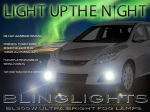 2009 2010 Toyota Matrix Xenon Fog Lamps Driving Lights Kit 2009 2010 Toyota Matrix Xenon Fog Lamps Driving Lights Kit