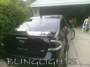 2008-2011 Ford Focus Tinted Smoked Taillamps Taillights Overlays Film Protection 2008-2011 Ford Focus Tinted Smoked Taillamps Taillights Overlays Film Protection