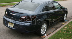 2007 2008 2009 2010 Chrysler Sebring Tinted Smoked Taillamps Taillights Protection Overlays Film 2007 2008 2009 2010 Chrysler Sebring Tinted Smoked Taillamps Taillights Protection Overlays Film