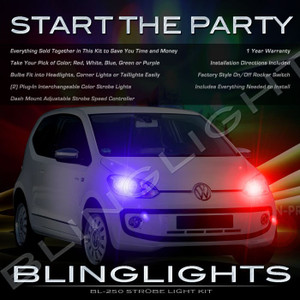 Volkswagen VW up! Police Strobe Light Kit for Headlamps Headlights Head Lamps Lights Strobes Volkswagen VW up! Police Strobe Light Kit for Headlamps Headlights Head Lamps Lights Strobes