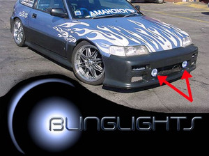 1988 1989 1990 1991 Honda CR-X DX HF Si SiR Xenon Foglamps Foglights Fog Lamps Driving Lights Kit 1988 1989 1990 1991 Honda CR-X DX HF Si SiR Xenon Foglamps Foglights Fog Lamps Driving Lights Kit