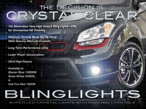 2010 2011 Kia Soul LED Fog Lamps Driving Lights Kit Blue or White 2010 2011 Kia Soul LED Fog Lamps Driving Lights Kit Blue or White