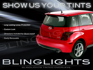2004 2005 2006 Scion xA Tinted Smoked Protection Overlays for Taillamps Taillights Tail Lamps Lights 2004 2005 2006 Scion xA Tinted Smoked Protection Overlays for Taillamps Taillights Tail Lamps Lights
