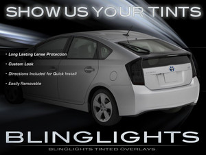Toyota Prius Tinted Smoked Protection Overlays Film for Taillamps Taillights Tail Lamps Lights Toyota Prius Tinted Smoked Protection Overlays Film for Taillamps Taillights Tail Lamps Lights