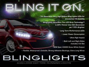 Toyota Yaris LED DRL Light Strips for Headlamps Headlights Day Time Running Lamps Toyota Yaris LED DRL Light Strips for Headlamps Headlights Day Time Running Lamps