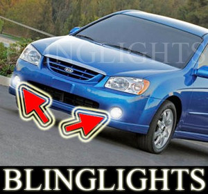 2004 2005 2006 KIA Spectra Spectra5 Xenon Foglamps Foglights Fog Lamps Driving Lights Kit 2004 2005 2006 KIA Spectra Spectra5 Xenon Foglamps Foglights Fog Lamps Driving Lights Kit