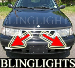1999-2002 SAAB 9-3 TURBO XENON FOG LIGHTS DRIVING LAMPS LIGHT LAMP KIT 2000 2001