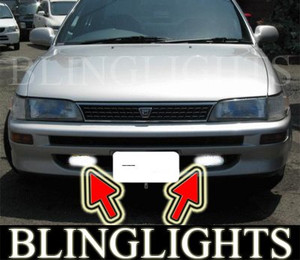1992 1993 1994 1995 1996 1997 Toyota Corolla Saloon Xenon Fog Lamps Driving Lights Foglamp Foglight 1992 1993 1994 1995 1996 1997 Toyota Corolla Saloon Xenon Fog Lamps Driving Lights Foglamp Foglight