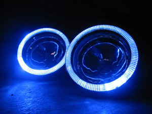 Univerasal Headlight 4" Blue LED Addon Angel Eye Halo Headlamp Rings Univerasal Headlight 4" Blue LED Addon Angel Eye Halo Headlamp Rings
