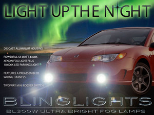 2004 2005 2006 2007 Saturn Ion Red Line Xenon Foglamps Bumper Foglights Driving Fog Lamps Lights Kit