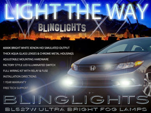 2012 2013 2014 2015 Honda Civic Si Fog Lamps Lights Kit 2012 2013 2014 2015 Honda Civic Si Fog Lamps Lights Kit