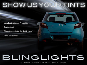 Mazda2 Murdered Out Taillamp Covers Tinted Taillight Overlays Mazda2 Murdered Out Taillamp Covers Tinted Taillight Overlays