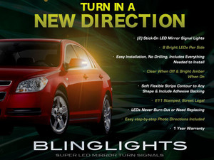 Holden Malibu LED Side Mirrors Turnsignals Lights Lamps Turn Signals Set Mirror Signalers Holden Malibu LED Side Mirrors Turnsignals Lights Lamps Turn Signals Set Mirror Signalers