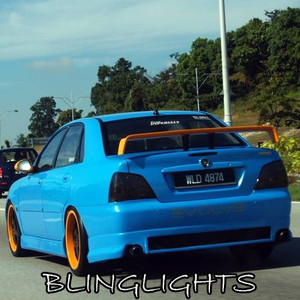 Proton Waja Tinted Smoked Tail Lights Lamps Overlay Kit Film Protection Proton Waja Tinted Smoked Tail Lights Lamps Overlay Kit Film Protection