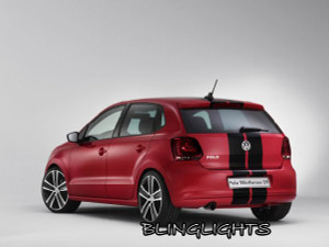 Volkswagen VW Polo Tinted Protection Smoked Overlays for Taillamps Taillights Tail Lamps Lights Volkswagen VW Polo Tinted Protection Smoked Overlays for Taillamps Taillights Tail Lamps Lights