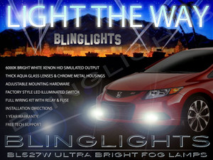 2012 2013 2014 2015 Honda Civic Fog Lamps Driving Lights Kit 2012 2013 2014 2015 Honda Civic Fog Lamps Driving Lights Kit
