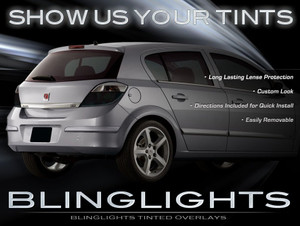 Opel Vauxhall Chevrolet Chevy Vectra Tinted Smoked Taillamps Taillights Protection Overlays Film