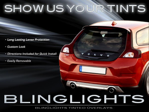 Volvo C30 Tinted Smoked Taillamps Taillights Overlays Film Protection Volvo C30 Tinted Smoked Taillamps Taillights Overlays Film Protection