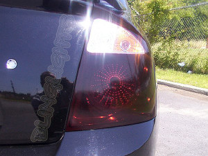 Kia Spectra Tinted Tail Light Lamp Overlays Film Protection