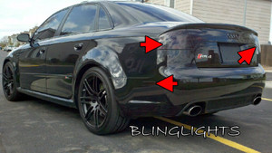 Audi RS4 Tinted Smoked Taillamps Taillights Tail Lamps Lights Protection Overlays Audi RS4 Tinted Smoked Taillamps Taillights Tail Lamps Lights Protection Overlays