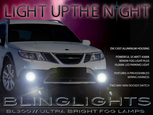2008 2009 2010 2011 2012 Saab 9-3 SportCombi 9-3X Wagon Xenon Foglamps Fog Lamps Lights Kit 2008 2009 2010 2011 2012 Saab 9-3 SportCombi 9-3X Wagon Xenon Foglamps Fog Lamps Lights Kit