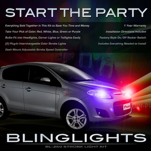 Fiat Palio Head & Tail Lamps Strobe Light Kit White Red Blue Green Violet Fiat Palio Head & Tail Lamps Strobe Light Kit White Red Blue Green Violet