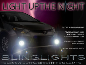 Bumper Fog Lights Driving Lamps Kit for 2014 2015 2016 Toyota Corolla Bumper Fog Lights Driving Lamps Kit for 2014 2015 2016 Toyota Corolla