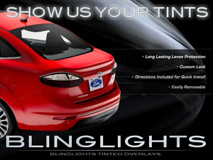 Ford Fiesta Sedan Tinted Tail Lamps Lights Overlays Kit Smoked Protection Film Ford Fiesta Sedan Tinted Tail Lamps Lights Overlays Kit Smoked Protection Film