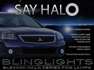 LED Halo Angel Eye Fog Lights for 2009 2010 2011 2012 Mitsubishi Galant LED Halo Angel Eye Fog Lights for 2009 2010 2011 2012 Mitsubishi Galant