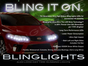 Kia Cerato LED DRL Strips for Headlamps Headlights Head Lamps Day Time Running Strip Lights Kia Cerato LED DRL Strips for Headlamps Headlights Head Lamps Day Time Running Strip Lights