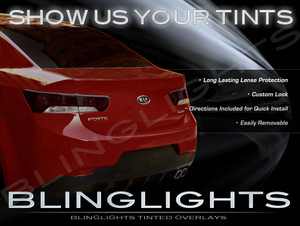 Kia Cerato Tinted Smoked Tail Lamps Lights Overlay Film Protection Kia Cerato Tinted Smoked Tail Lamps Lights Overlay Film Protection