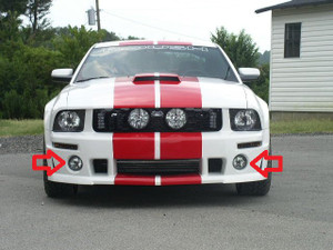 Roush Body Kit Halo Fog Lights for 2005 2006 2007 2008 2009 Ford Mustang Roush Body Kit Halo Fog Lights for 2005 2006 2007 2008 2009 Ford Mustang