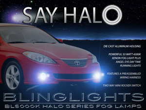 2004 2005 2006 Toyota Solara Halo Foglamps Angel Eye Fog Lamps Driving Lights Foglights Kit 2004 2005 2006 Toyota Solara Halo Foglamps Angel Eye Fog Lamps Driving Lights Foglights Kit
