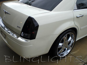 2005 2006 2007 2008 2009 2010 Chrysler 300 300c Tinted Smoked Taillamps Taillights Film Overlays 2005 2006 2007 2008 2009 2010 Chrysler 300 300c Tinted Smoked Taillamps Taillights Film Overlays